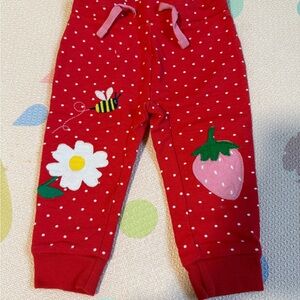 Baby Boden Red Polka Dot Pants